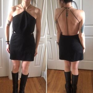 silcente ➕ noise black mini dress